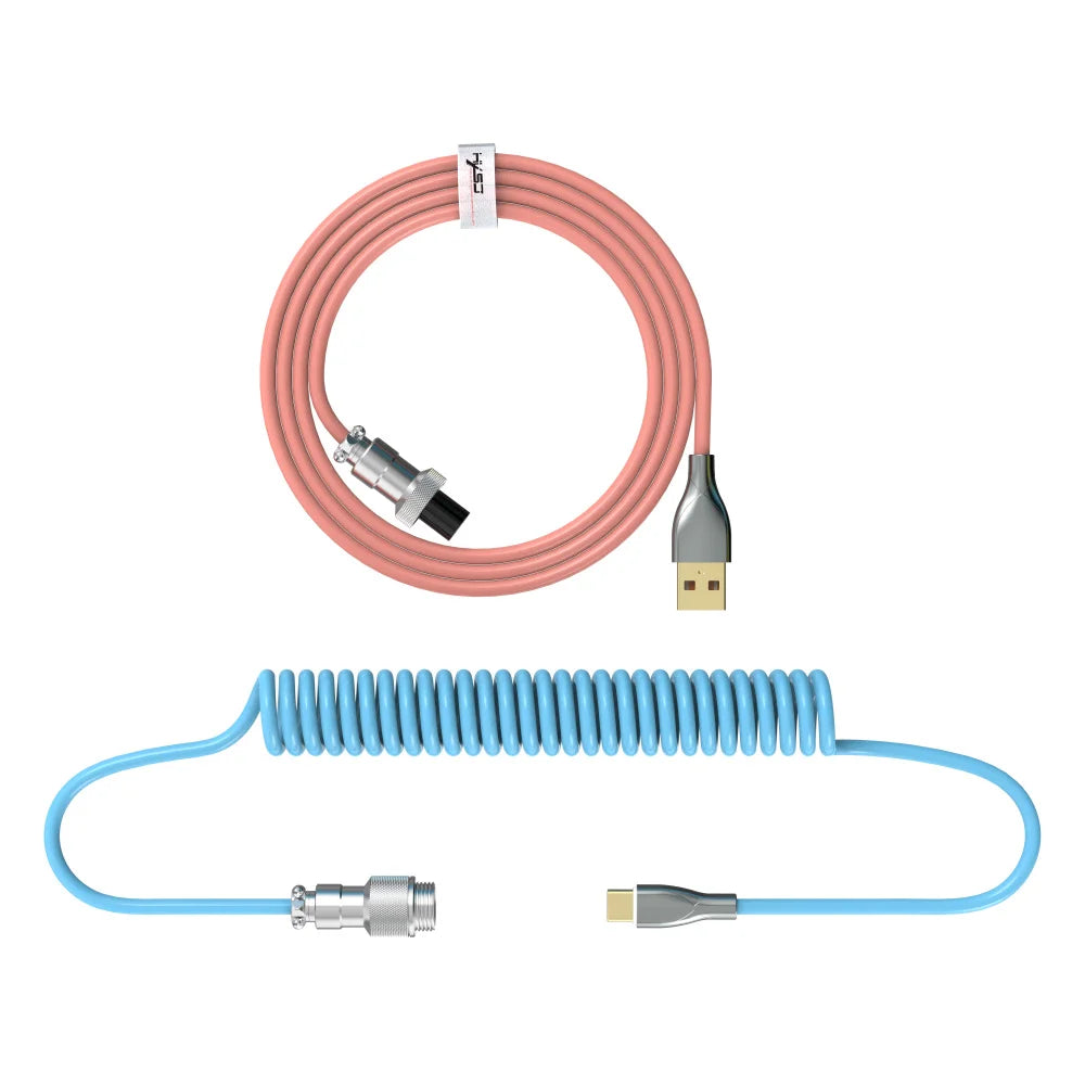 Coiled Type-C USB-3