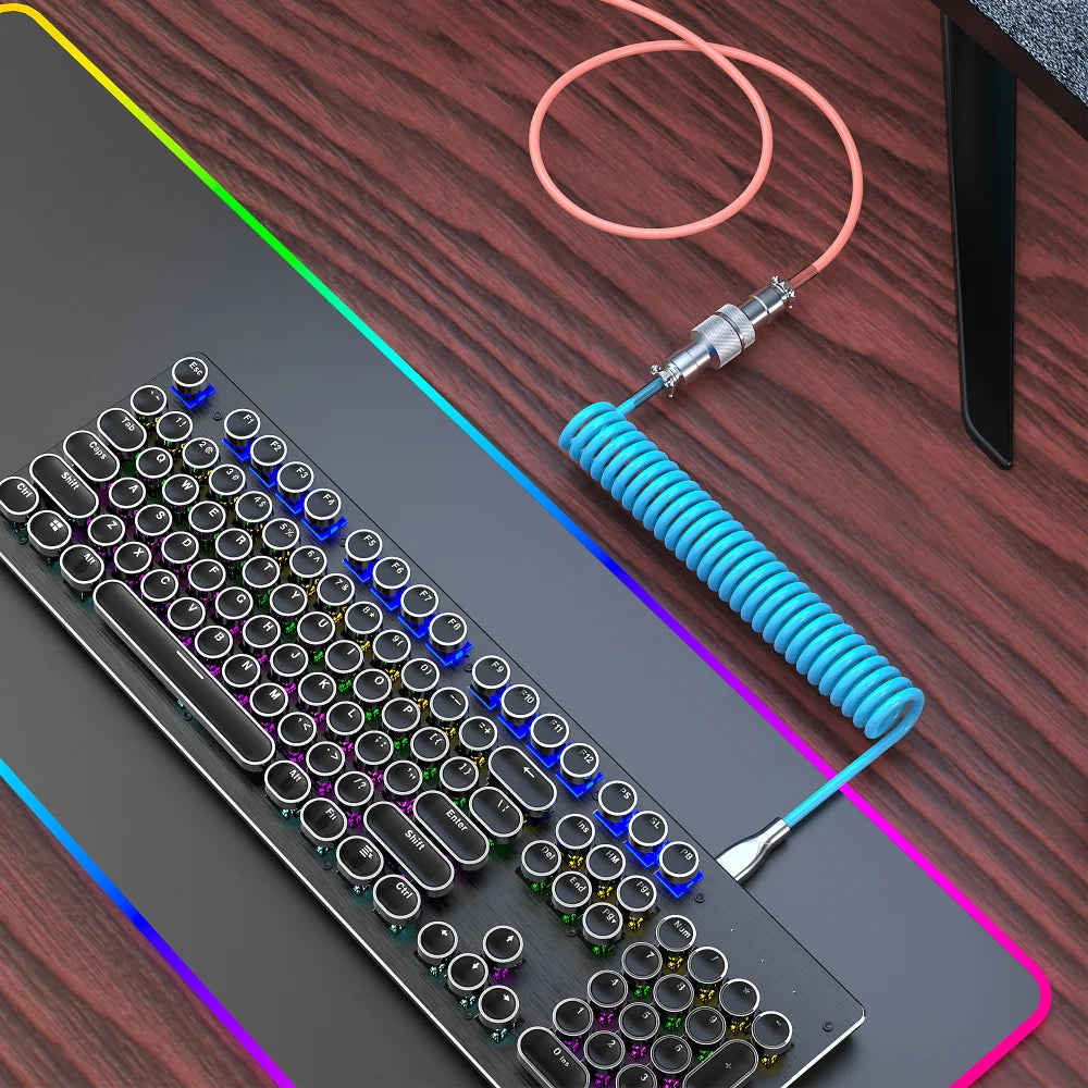 Coiled Type-C USB-1