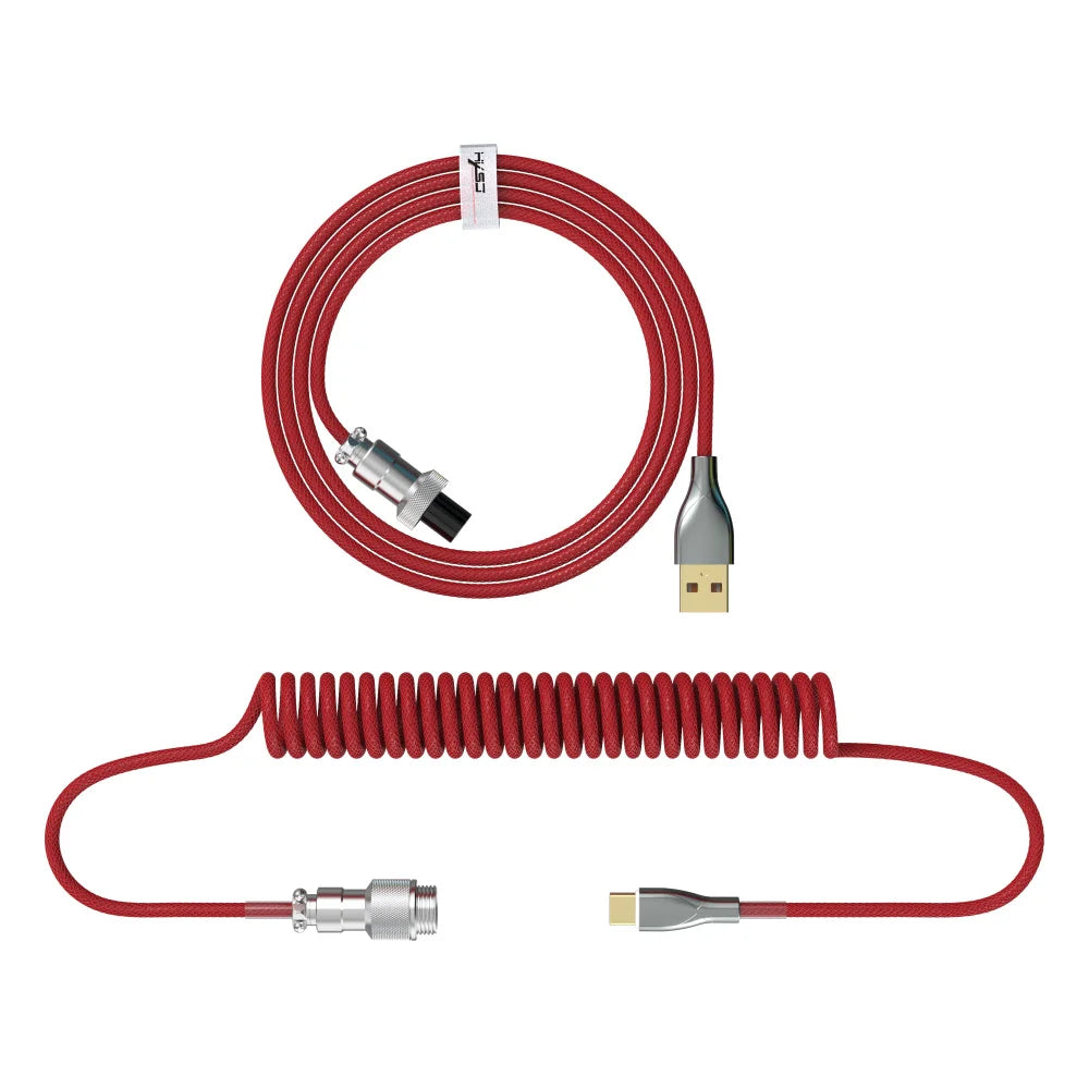 Coiled Type-C USB-5
