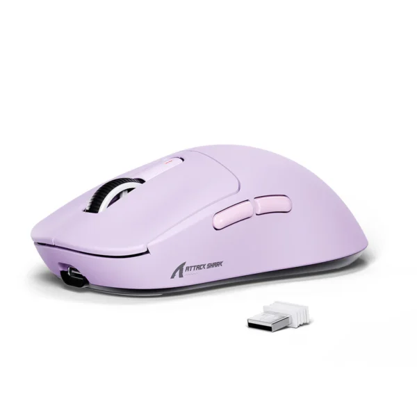 ATTACK SHARK X3 Wireless Gaming Mouse PAW3395 Superlight *Purple