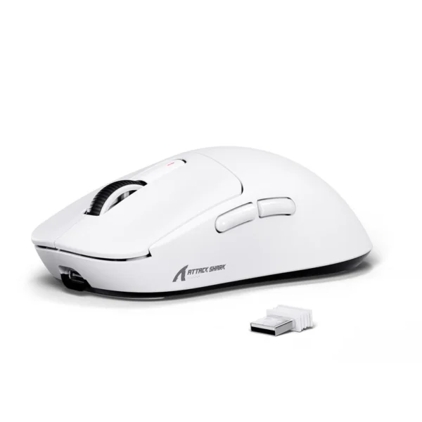 ATTACK SHARK X3 Wireless Gaming Mouse PAW3395 Superlight *White